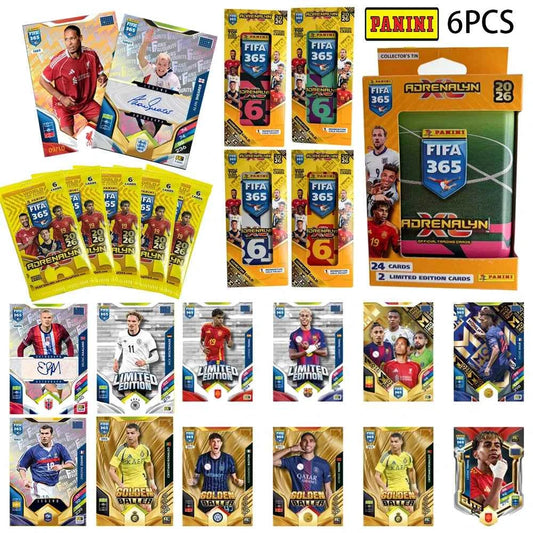 PANINI 2026 365 6PCS/BACK Collectible Cards Messi Ronaldo Neymar Mbappe Bellingham Modric Soccer autograph holiday gift
