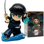 1-12pcs Anime Demon Slayer Blind Box Figure Toys Kimetsu No Yaiba Battle Series Guess Bag Mystery Doll Christmas Birthday Gift