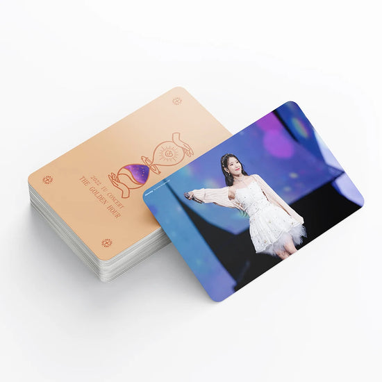 55pcs/set Kpop IU The Golden Hour Lomo Cards High quality HD Photocard for fans collection Fashion Cute Fans Gift SS69