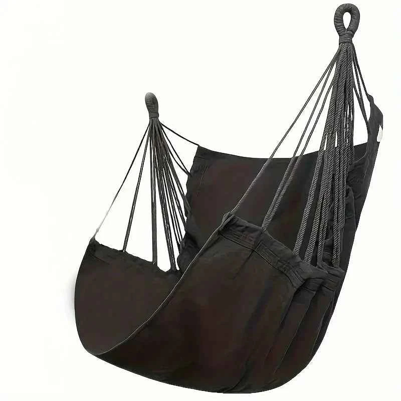 Portable Fabric Hammock Chair with Anti-Tip Design - Includes Storage Bag for Patio, Garden, Dorm & Outdoor Relaxation