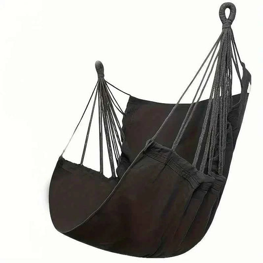 Portable Fabric Hammock Chair with Anti-Tip Design - Includes Storage Bag for Patio, Garden, Dorm & Outdoor Relaxation