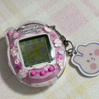 Bandai Tamagotchi Connection V3 Electronic Pet (Linked Ver.) - Elegant Bow/Blue Bubble New