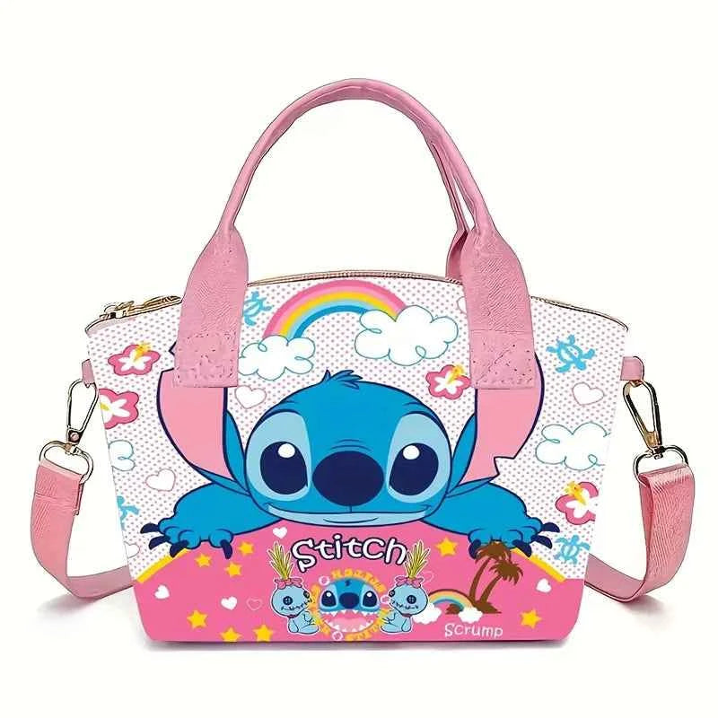 Disney Stitch New Women's Shoulder Bags Cute Kid's Handbag Large Capacity Cartoon Crossbody Bag For Girls