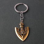 Metal Arrow Figure JoJo Bizarre Adventure Figurine Keychain Kujo Jotaro Pendant Chain Charms Key Ring Anime Jewelry Accessories
