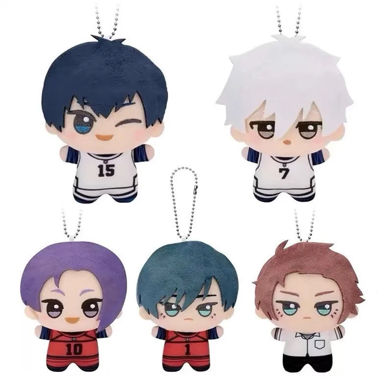10cm New Blue Lock Plush Pendant KeyChain Isagi Yoichi Nagi Seishiro Mikage Reo Rin Itoshi Itoshi Sae Action Doll Toy Bag Gift SS69