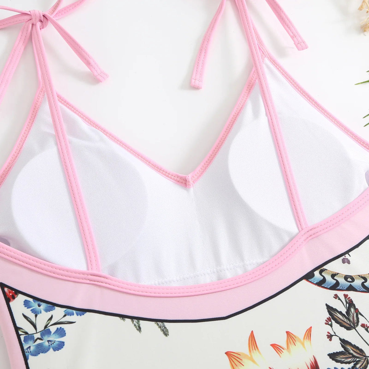 2023 New Arrival Push Up Women Bikini Set Floral Printed Ruffle Bikinis Strappy Bandage Swimwear Brazilian Biquini Bathing Suit SS69