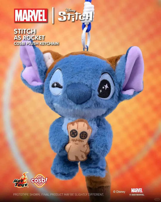 Hottoys Cosbaby Stitch Marvel Blind Box - Captain America & Spider-Man Crossver Anime Figure Christmas Surprise Gift Collection