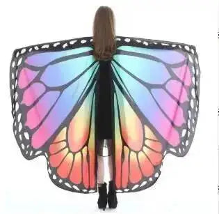 Adult Butterfly Wings Cape for Women Cosplay Costume