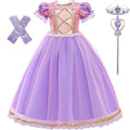 FSMKTZ Girls Rapunzel Princess Puff Sleeve Ball Gown