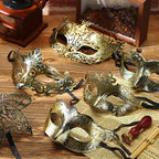 Masquerade Masks Bulk - Antique Vintage Venetian Carnival Party Costume