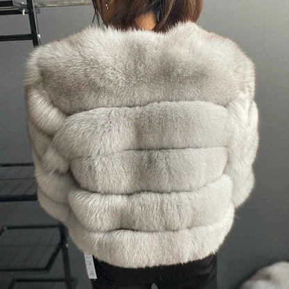 Winter Women's Cold Coat Top Fox Jackets For Women clothing Natural Real fox Fur Jacket Coats For Women Fur Jacket In Promotion