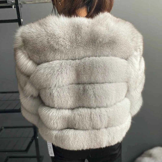 Winter Women's Cold Coat Top Fox Jackets For Women clothing Natural Real fox Fur Jacket Coats For Women Fur Jacket In Promotion