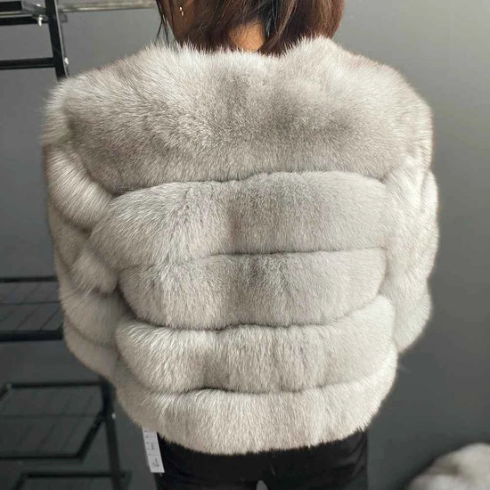 Winter Women's Cold Coat Top Fox Jackets For Women clothing Natural Real fox Fur Jacket Coats For Women Fur Jacket In Promotion