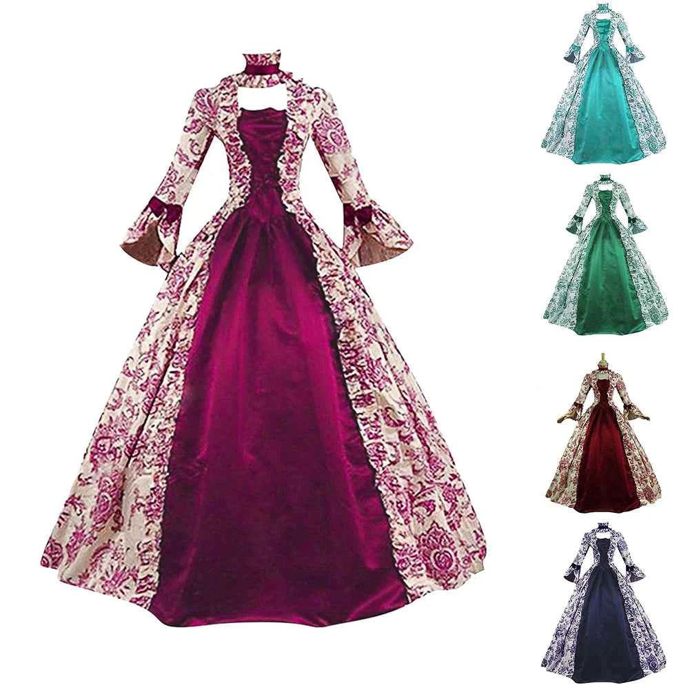 For Costume Event Retro Costume Dress Renaissance Dress Theatrical Performance M S Historical Gothic Costume For Cosplay
