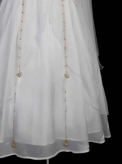 NONSAR God Greek Sweet Vintage Fairy Dress Women Summer Court Style Han Elements Chiffon Elegant floating Strap Long Dresses