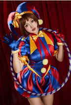 Amazing Digital Circus Pomni Cosplay Costume with Wig & Accessories