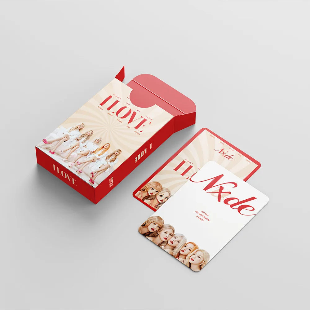 KPOP 55cards/set (G) I-DLE Album Card I FEEL Album GIDLE Ye Shuhua MINNIE Printed Photo Card LOMO Card Gift For Girls Collection SS69