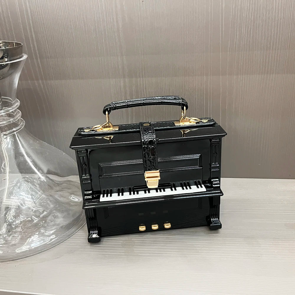 purses and handbags Luxury Designer crossbody shoulder bag For Women piano shape handmade bags Purse Messenger Bag banquet bag