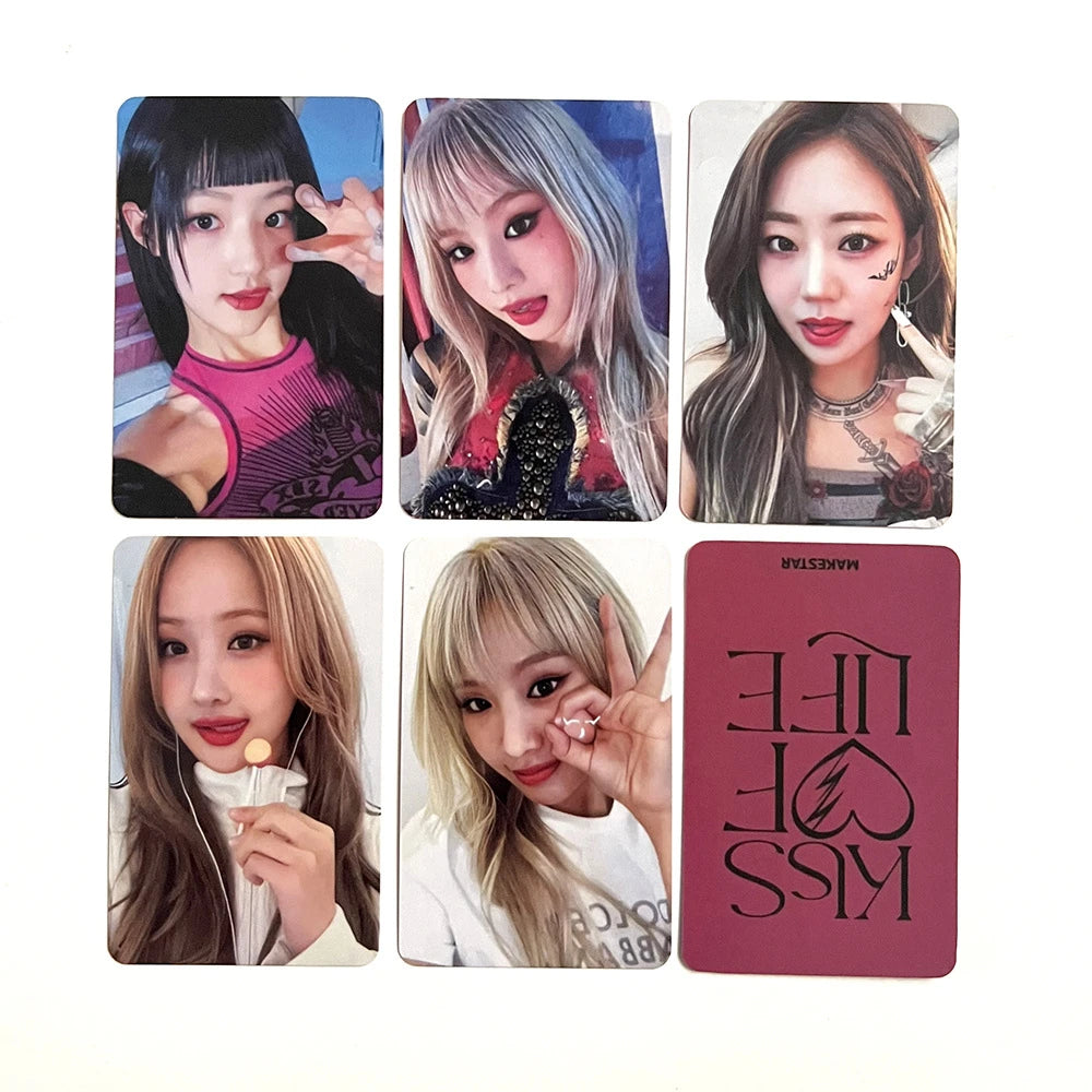 4Pcs/Set KPOP KISS OF LIFE Photocards Midas Touch Album Postcard JULIE NATTY BELLE HANEUL Double-Sided Lomo Cards KIOF Fans Gift SS69