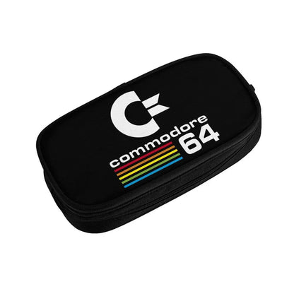 Custom Kawaii Retro Commodore 64 Pencil Case for Girls Boys C64 Amiga Computer Large Capacity Pen Box Bag Stationery SS69