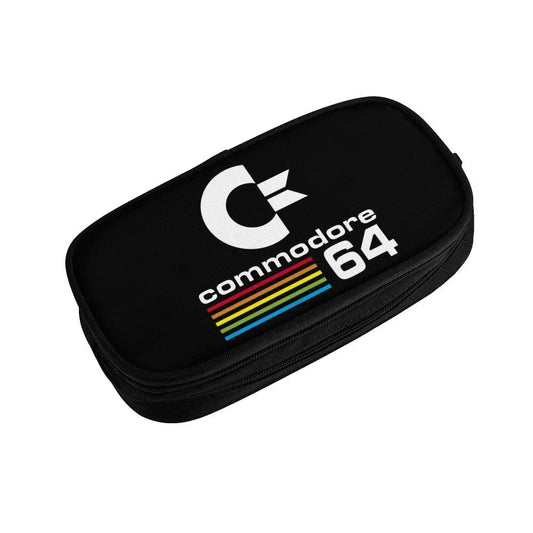 Custom Kawaii Retro Commodore 64 Pencil Case for Girls Boys C64 Amiga Computer Large Capacity Pen Box Bag Stationery SS69