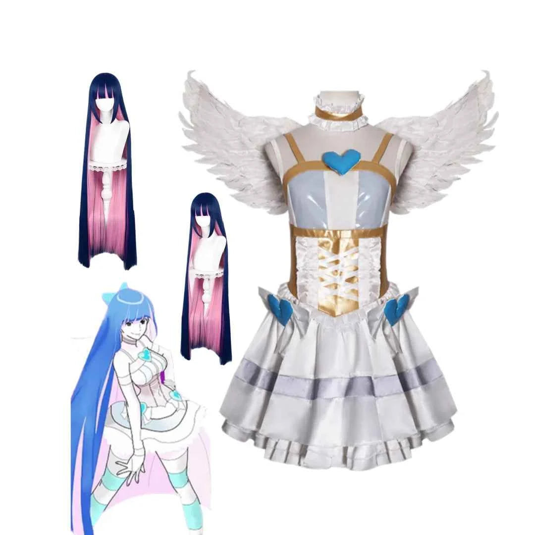 Panty Stocking Garterbelt Stocking Anarchy Cosplay Costume Wig Full Set