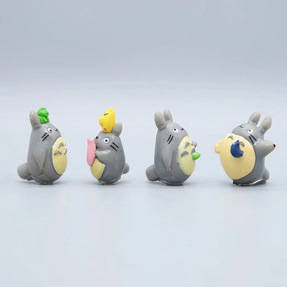 Totoro PVC Mini Figure 1-3cm Anime Micro Landscape Car Ornament