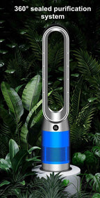 42 Inch 220V Bladeless Fan Dual-Purpose Cooling And Heating Home Silent Heater Quick Air Circulation And Purification Tower