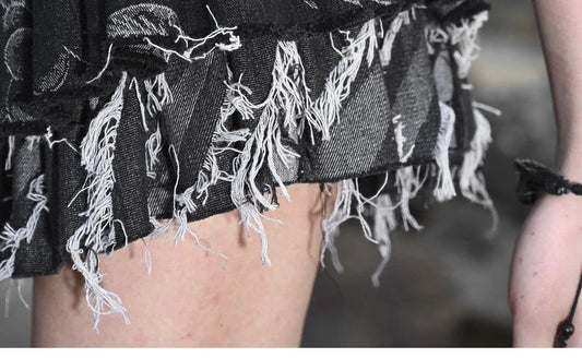 Blood Supply Original Punk Aesthetic dress hot girl Dragon Pattern Denim Sexy Slim Fit Dress Summer Halter Ruffles Short Dresses SS69