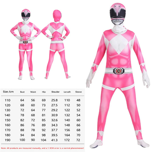 Samurai Sentai Shinkenger Superhero Cosplay Jumpsuit and Mask Set for Adults
