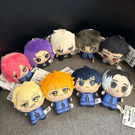 10cm New Blue Lock Plush Pendant KeyChain Isagi Yoichi Nagi Seishiro Mikage Reo Rin Itoshi Itoshi Sae Action Doll Toy Bag Gift SS69