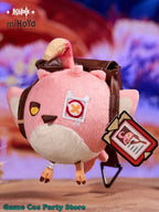 Genuine Mihoyo Genshin Impact Cosplay Diy Accessories Cacucu Pink Plush Sound Pendant Ifa Keychain Mini Storage Bag Toys Gifts