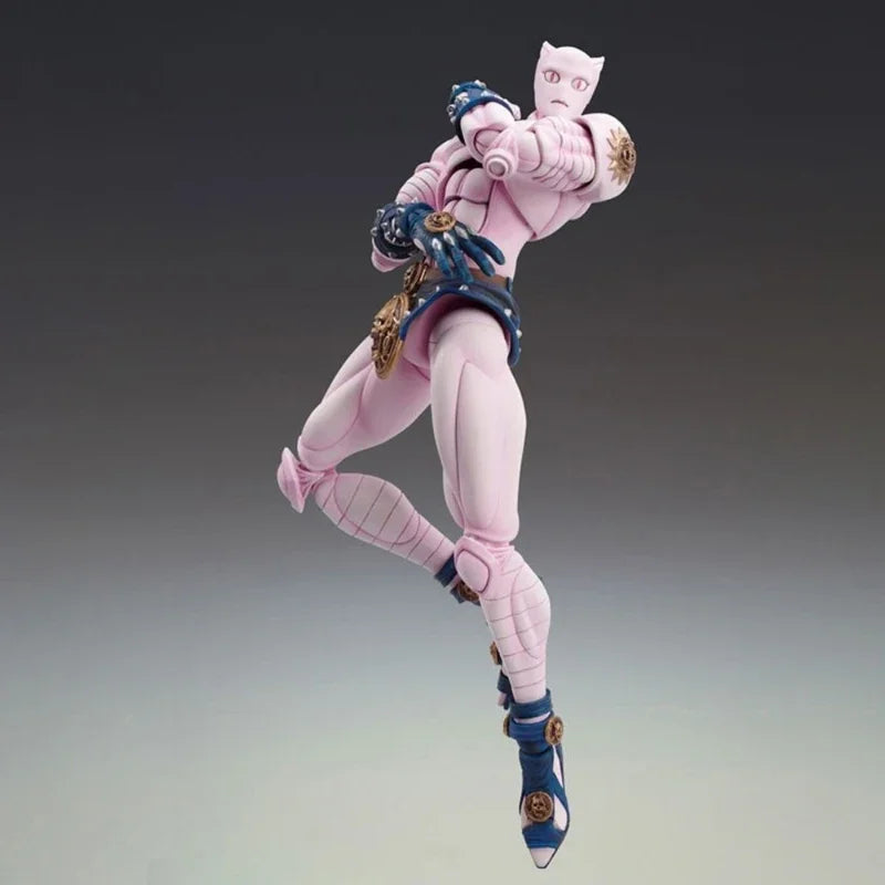 15cm Anime Jojo's Bizarre Adventur Figure Pink Killer Queen Action Figure Model Doll Toy Figurine For Kid Brithday New Year Gift SS69