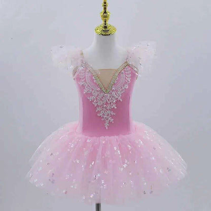 New Professional Ballet Tutu Girls White  Platter Pancake Tutu Ballerina Party Dress Adult Women Child Kids Ballet Dance Costume