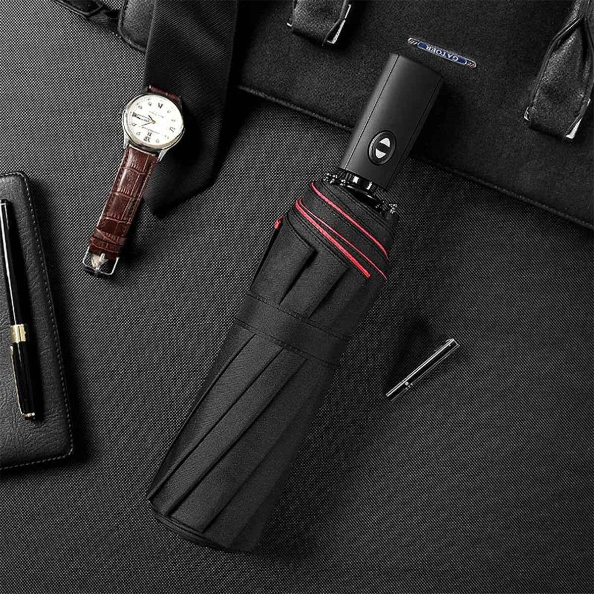 Umbrella Extra Large Ten Bone Large Double Umbrella Triple Large Folding Sunshade Umbrella Men's and Women's Business Umbrella T