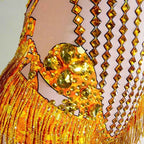 Custom rhinestones bodysuit tassels women Celebrate stage Team pole dance club party fashion leotard clothing
