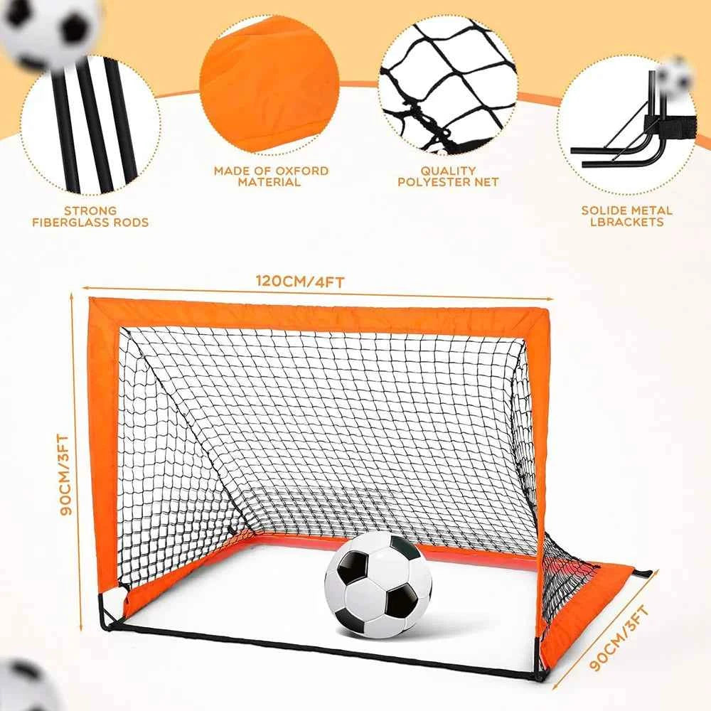 1pcs Football Goal for Garden Football Net Pop Up Goals Set Soccer Goal Net for Backyard Birthday Gift for Soccer Training ﻿