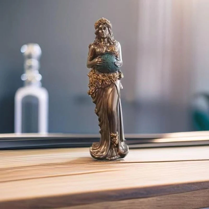 Mother Earth Gaia Resin Statue 22cm Greek Mythology Figurine