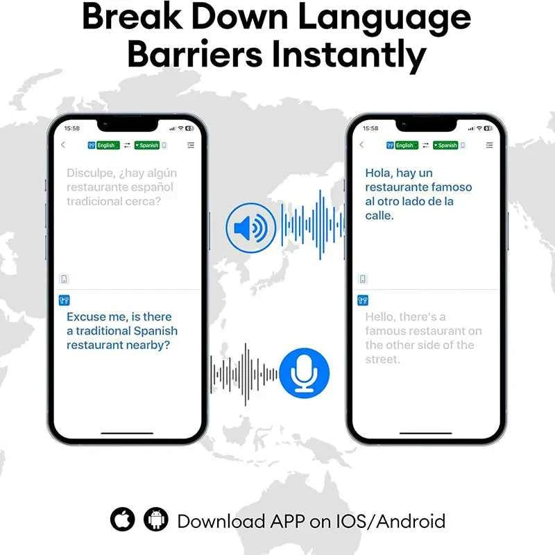 PAXA OpenAirUltra AI Translation Real Time 3-in-1 Translator Earbuds 145 Languages & Accents Bluetooth 5.4 Translating Earphones