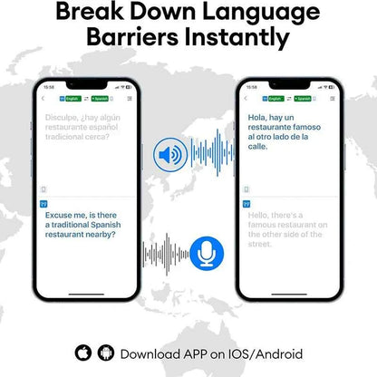 PAXA OpenAirUltra AI Translation Real Time 3-in-1 Translator Earbuds 145 Languages & Accents Bluetooth 5.4 Translating Earphones