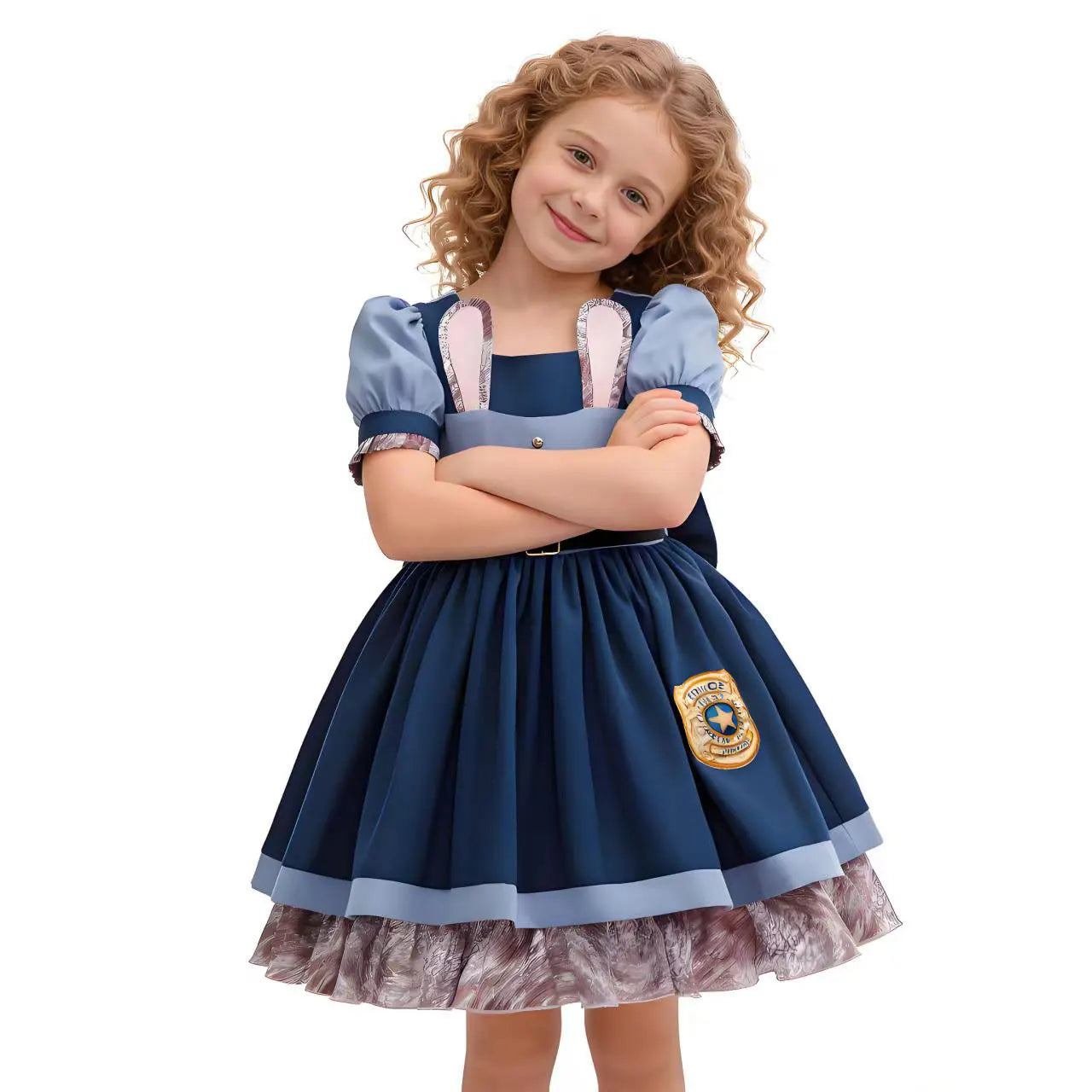 Disney Judy Hopps Zootopia 2 Police Officer Dress for Girls