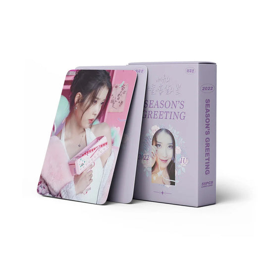 55pcs/set Kpop IU The Golden Hour Lomo Cards High quality HD Photocard for fans collection Fashion Cute Fans Gift SS69