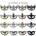 Masquerade Masks Bulk - Antique Vintage Venetian Carnival Party Costume