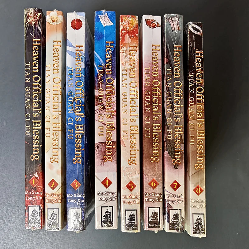 Vol.1-8 Tian Guan Ci Fu manga books in English Novel heaven official's blessings book Comic Book 1/2/4 book optionall SS69