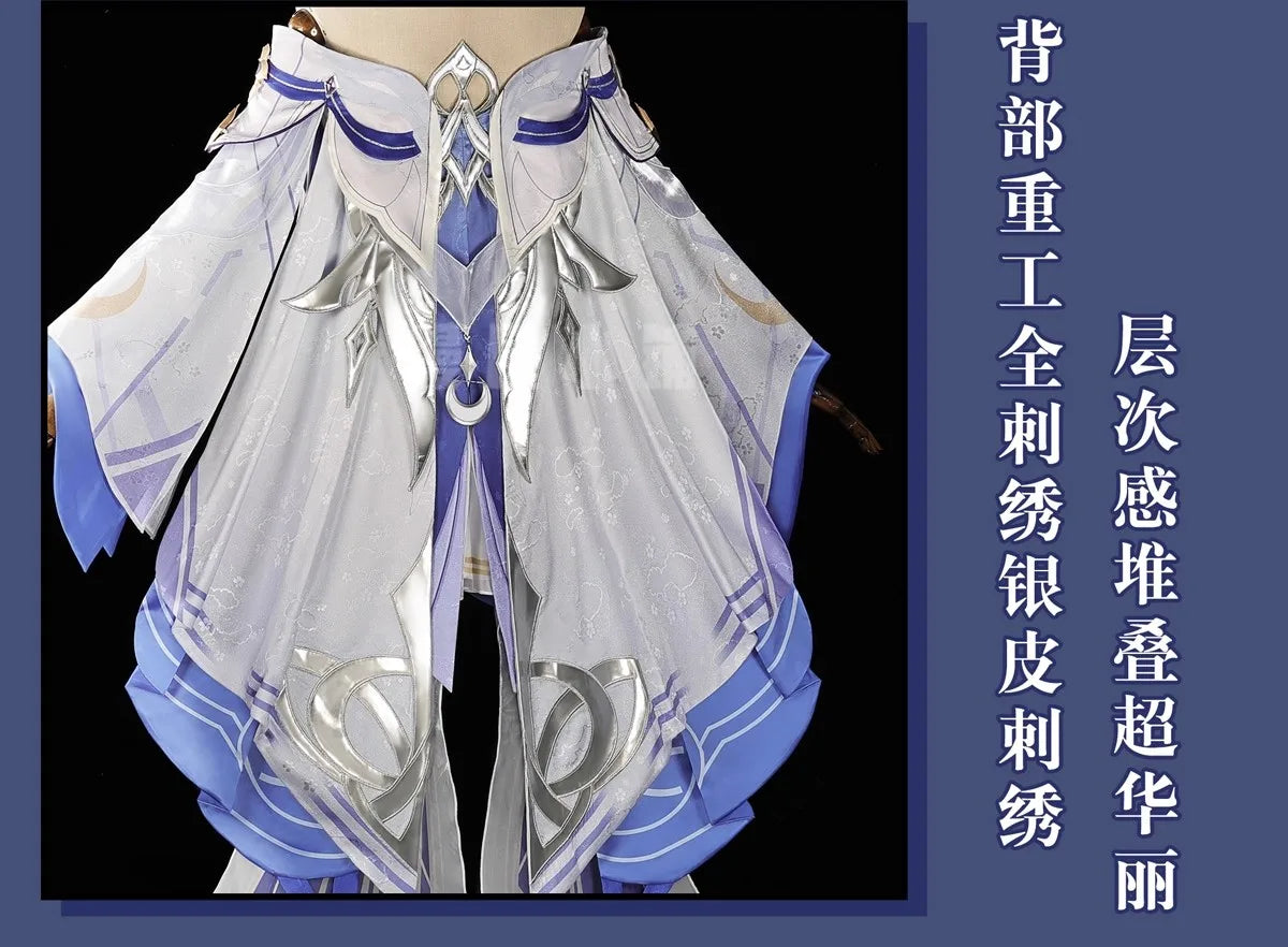 IN STOCK Columbina Cosplay Costume Game Genshin Impact【S-2XL】DUDU-R Nod-Krai Women Song of the Welkin Moon Plus Size