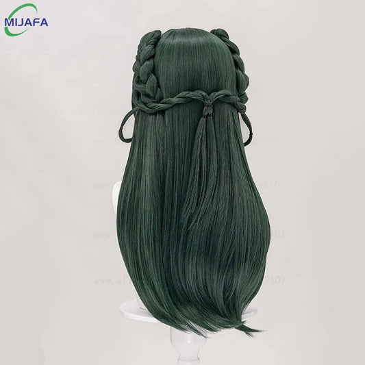 Maomao Cosplay Wig The Apothecary Diaries Dark Green Heat Resistant Fiber
