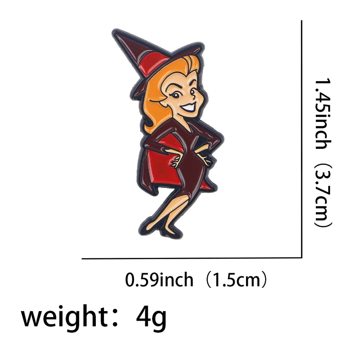 Halloween Witch Enamel Pin Brooch Pines Lapel Pins Badge on Backpack Clothing Accessories Punk Jewelry Party Cosplay Gifts SS69