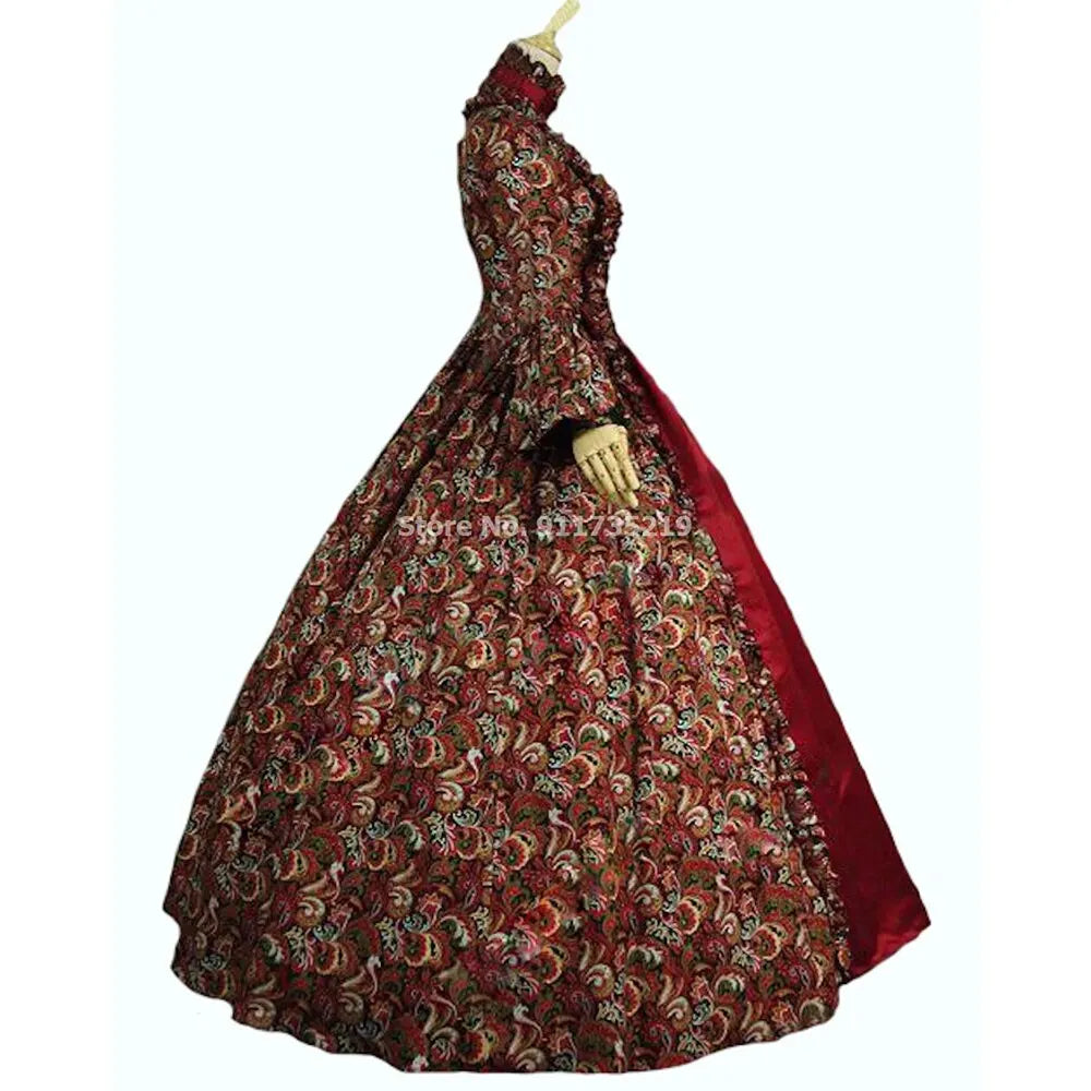 Victorian Masquerade Dresses for Women, Renaissance Dress, 18th Century, Baroque Rococo Marie Antoinette, Historical Clothing SS69