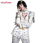 Miccostumes Men's Golden Wind Cosplay Costume Top and Pants Full Sets for Halloween Costume