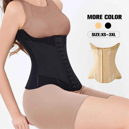 MiiOW U-shaped Waist Trainer Corset Women Buttoned Shapers Breast Lifted Waist Trainer Steel Bone Slimming Breathable Shapewear